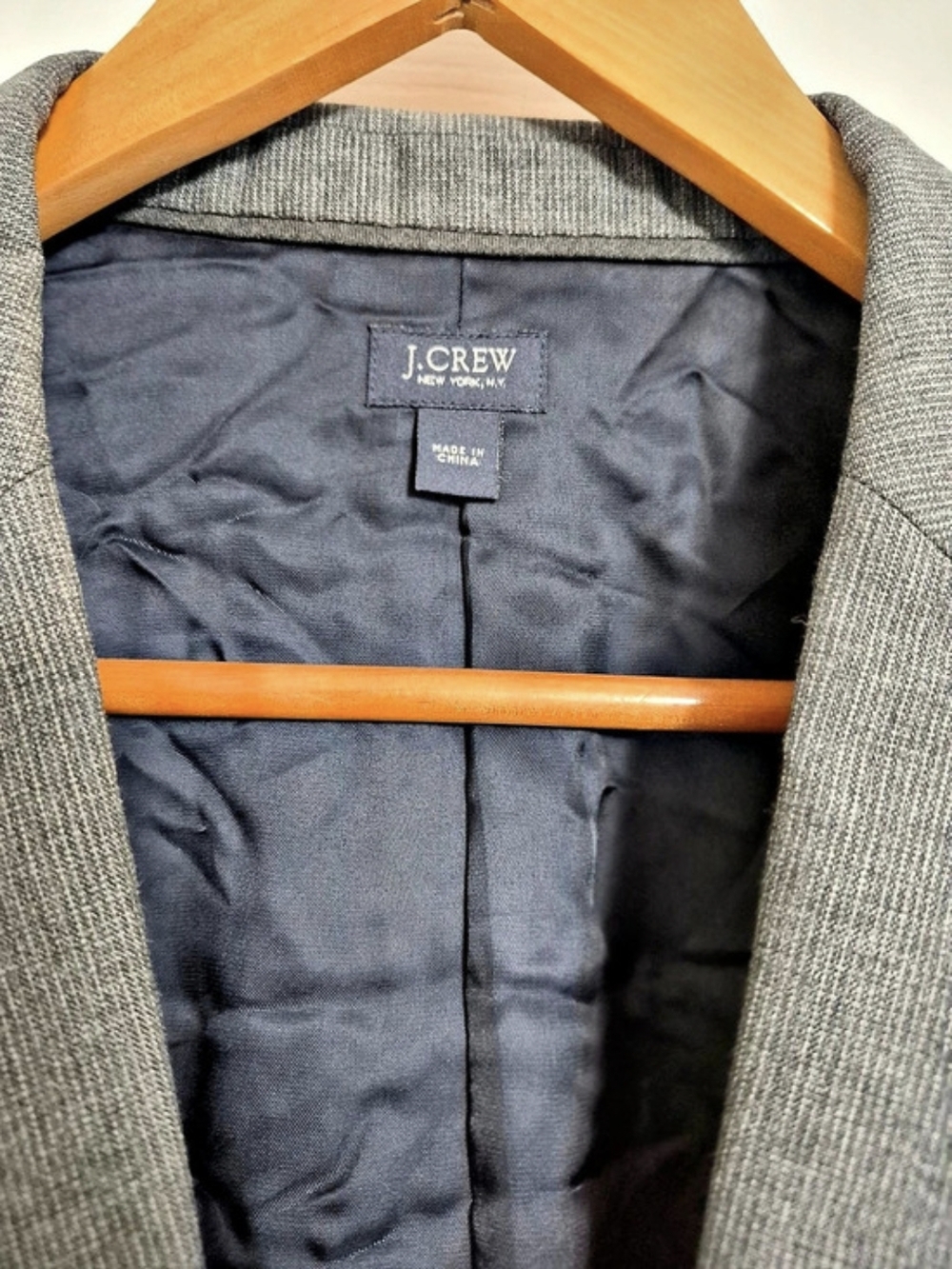 J.Crew Ludlow Jacket Wool Sport Coat Gray Size 42L - Picture 3 of 7